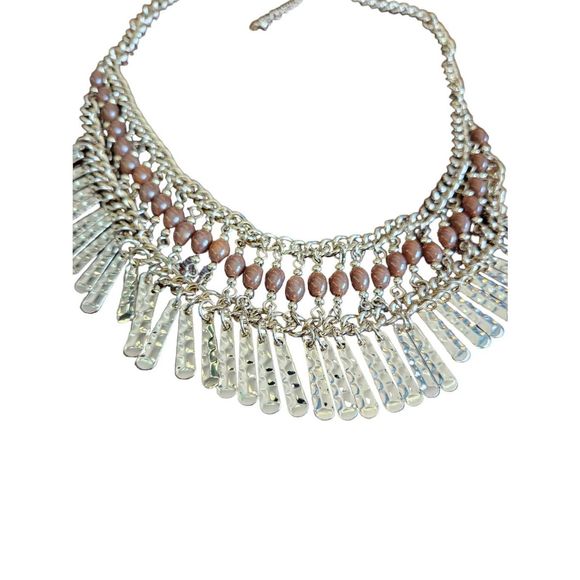 Gold Tone Beaded Icing Chocker Necklace - Picture 3 of 5